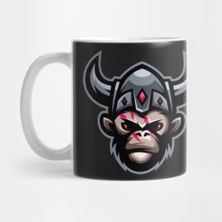 Viking monkey character design Mug